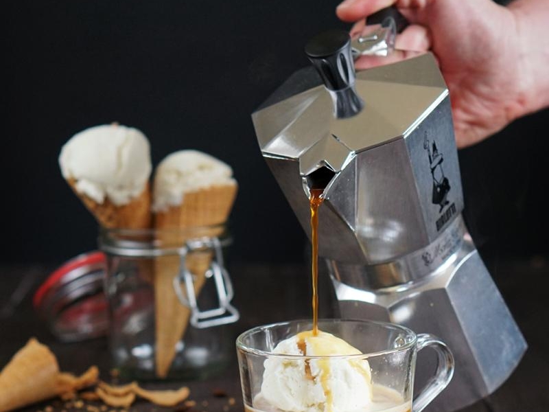 Cafe affogato i domowe lody waniliowe (bez maszyny)