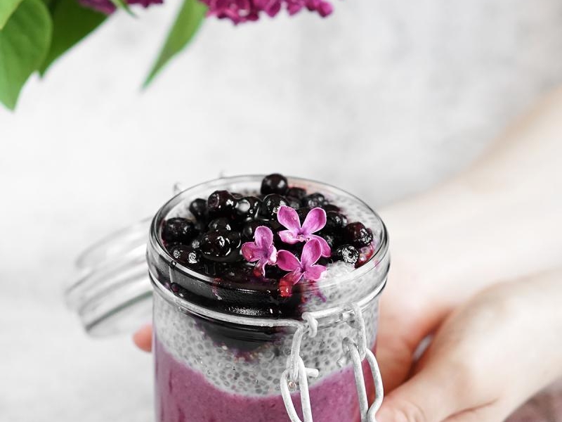 Deser jagodowy z chia