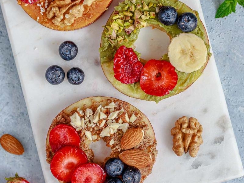 Fit ciastka jabłkowe bez pieczenia, bez cukru