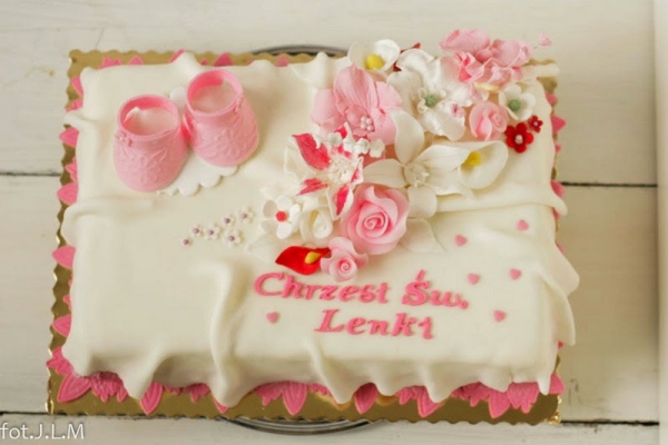 Tort chrzest Lenki