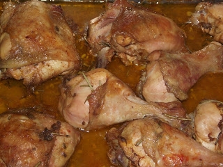 Pieczone ćwiartki z kurczaka w rozmarynie