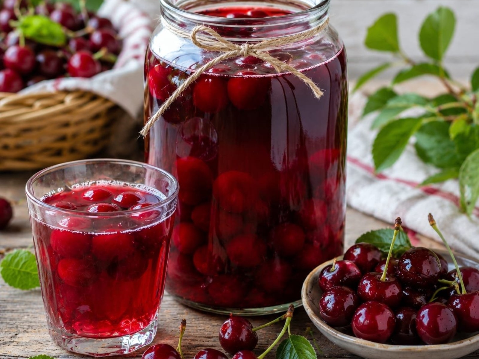 Wiśniowy kompot