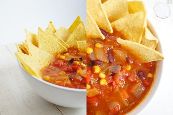 Prosta zupa meksykańska z nachosami (7 składników)