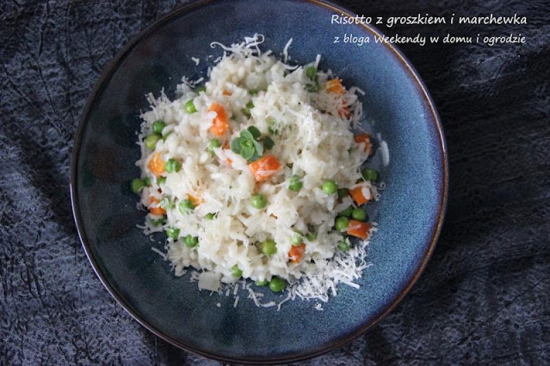 Risotto z marchewką i groszkiem