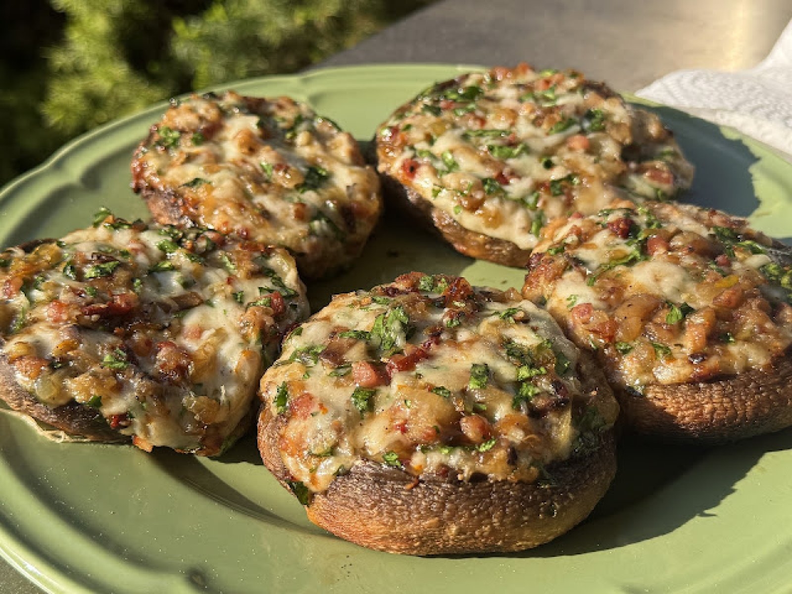 Faszerowane pieczarki z grilla