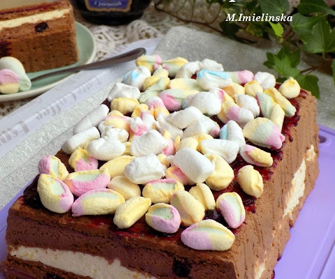 ciasto czekoladowe z marshmallow (bez pieczenia)