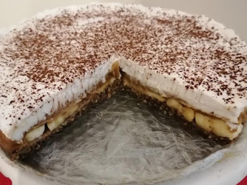 Wegańskie banoffee pie