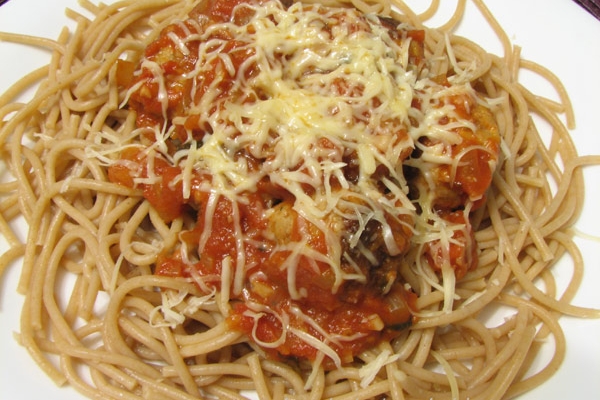 Spaghetti z klopsikami :))