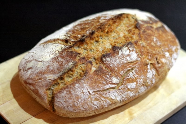 Projekt chleb [level 2]: razowy chleb bez wyrabiania