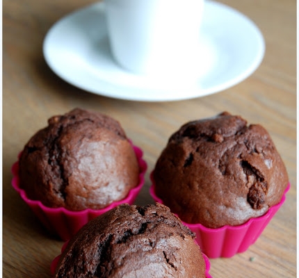 Muffiny pełne czekolady