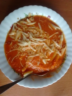 Zupa krem paprykowo- pomidorowa