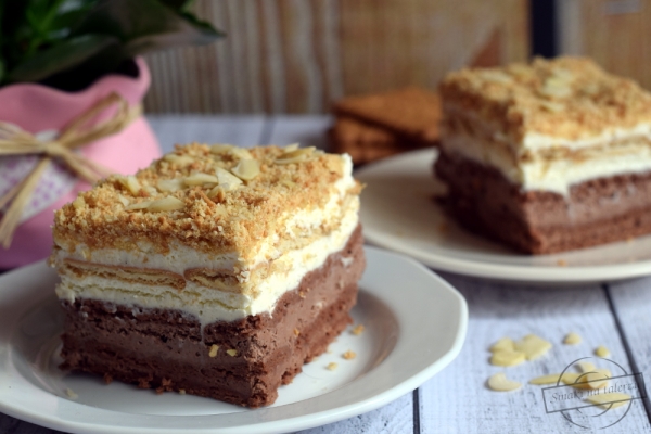 Ciasto kakaowo-waniliowe – bez pieczenia