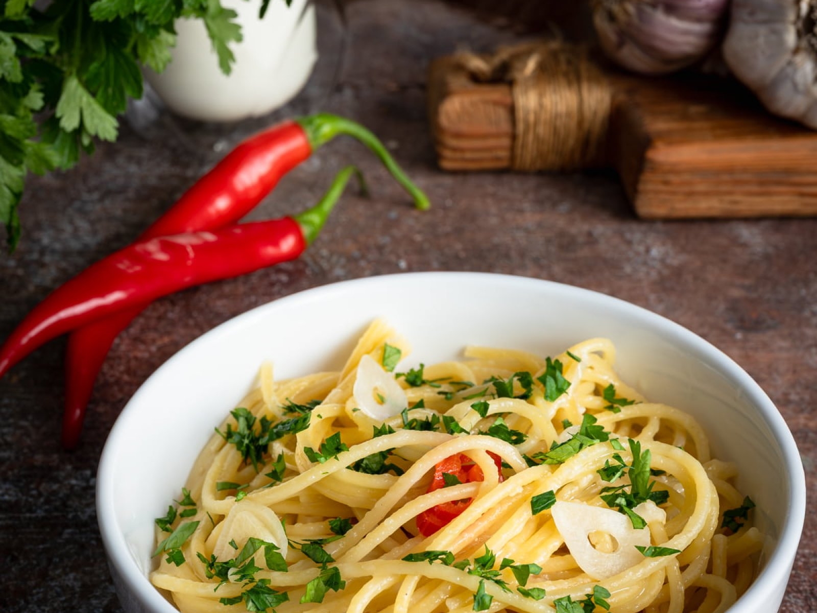 Spaghetti aglio, olio e peperoncino
