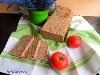 Chleb żytnio - gryczany na zakwasie żytnim.