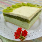 Zielone ciasto z kiwi...