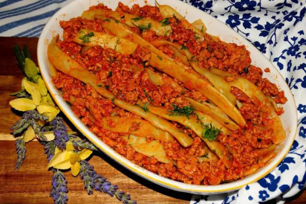 Fasolka szparagowa z mięsem - szybki obiad