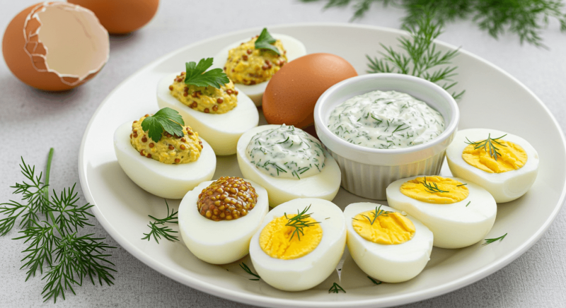 Sos koperkowy do jajek na twardo i faszerowanych – ten jeden dodatek Cię zaskoczy