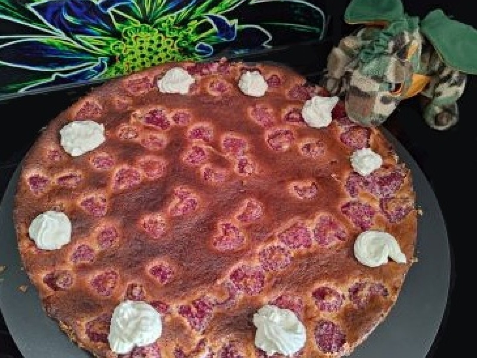 Tarta z malinami