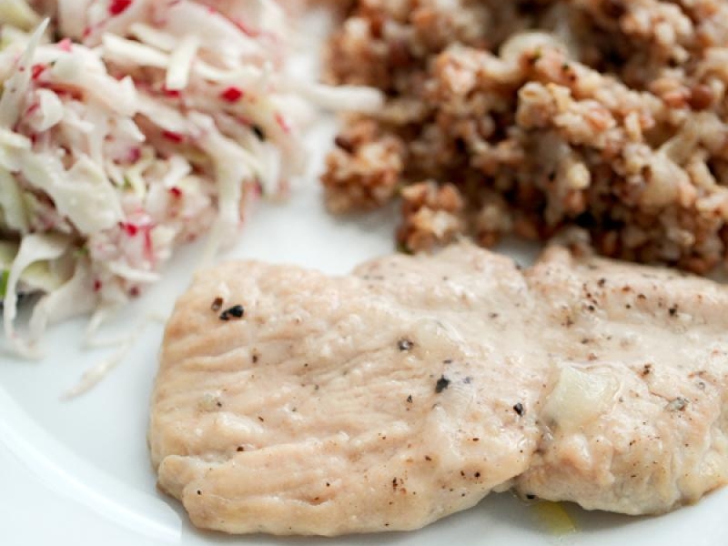 Kotlety z indyka duszone