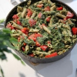 Makaron ze szpinakiem i...