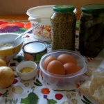 Sałatka z ryżem,...