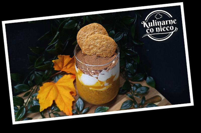 Nocna Fit Owsianka à la Dyniowe Tiramisu - Pumpkin Overnight Oats