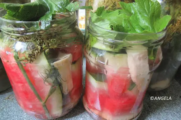 Kiszony arbuz - Fermented Watermelon Recipe - Cocomero in salamoia