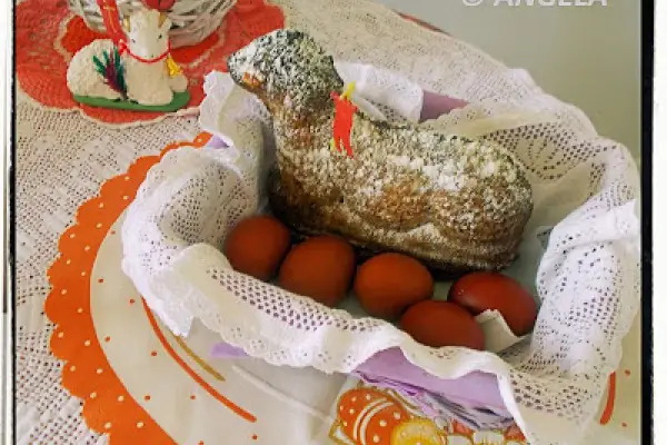 Orzechowy baranek wielkanocny - Walnut Easter Lamb Cake Recipe - Agnello dolce pasquale alle noci