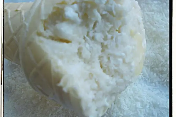 Domowe lody kokosowe - Homemade Coconut Ice-cream - Gelati al cocco fatti a casa