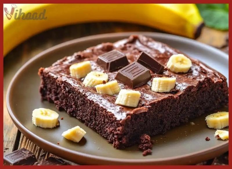 Brownie z Bananami i Masłem Orzechowym