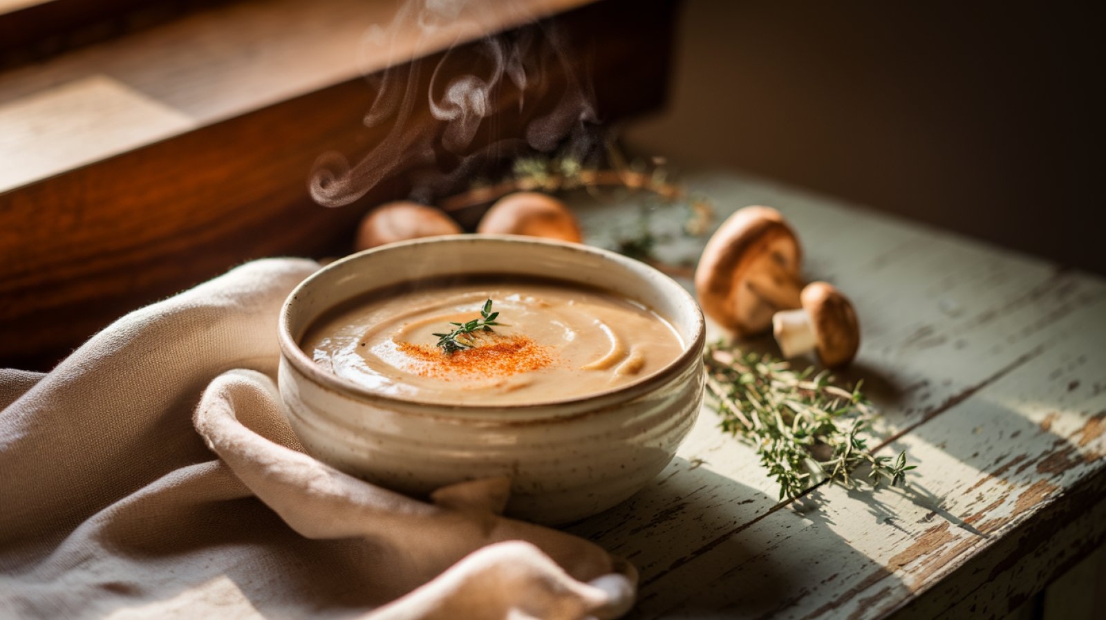 Keto zupa pieczarkowa – kremowa i niskowęglowodanowa