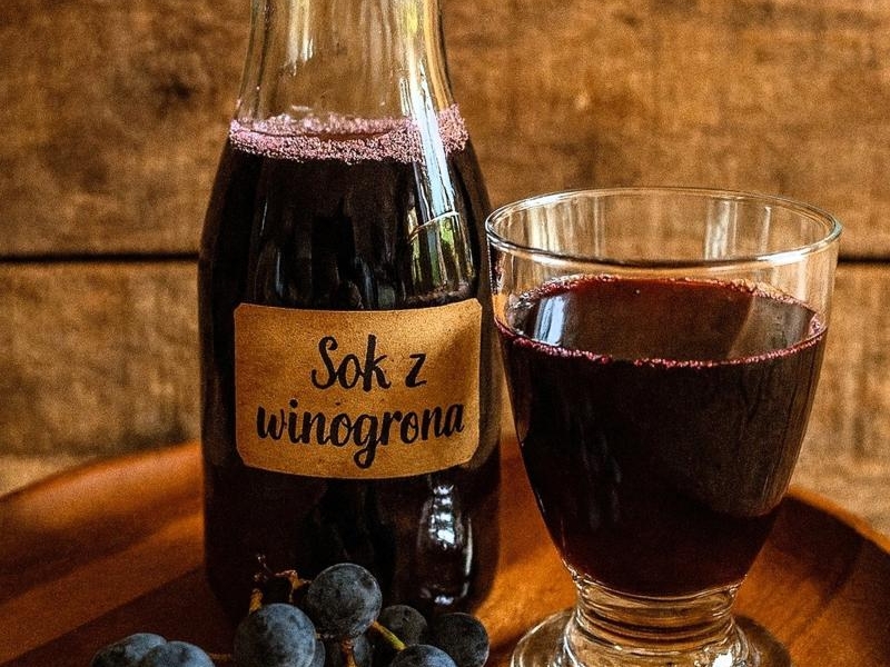 Domowy sok z winogron