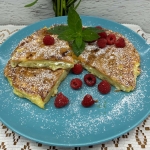 Puszysty omlet z serkiem...