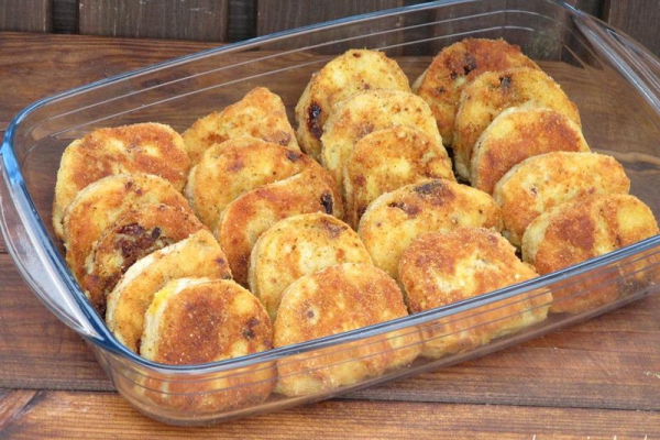 Kotlety ziemniaczane w waflu
