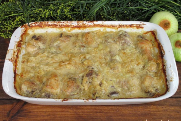 Kurczak w sosie cebulowym