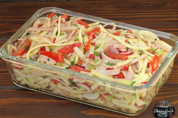 Paseczkowa sałatka w 10 minut