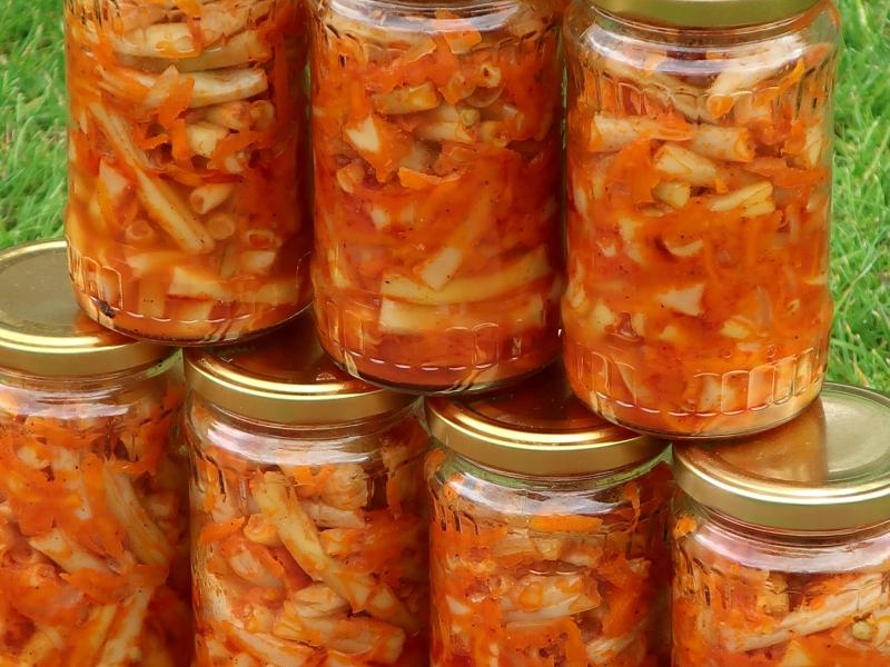 Jarzynka do obiadu, fasolka szparagowa z marchewką na zimę