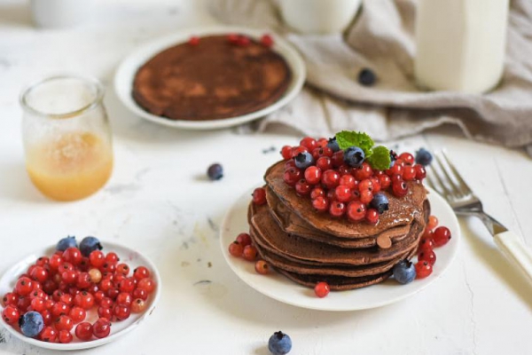 Czekoladowe pancakes pełnoziarniste II