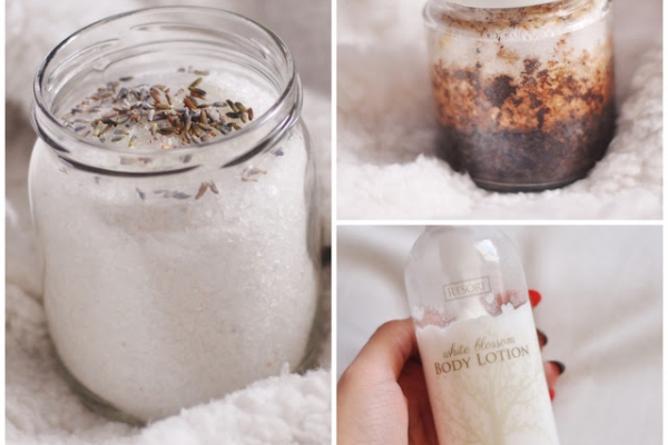 Peeling kawowy, domowa sól do kąpieli, balsam antycellulitowy, maseczka ze spiruliny - kosmetyki DIY