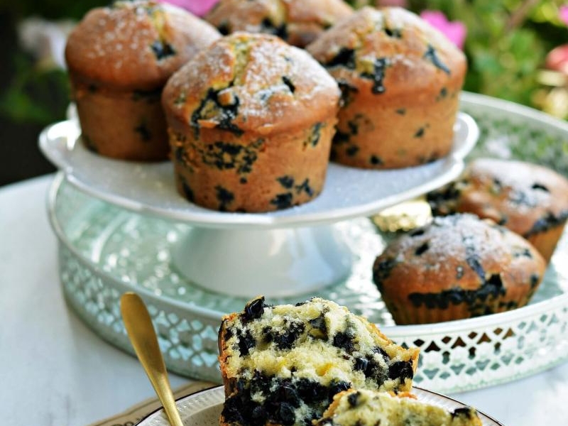 Muffinki jagodowo-cytrynowe
