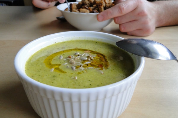 Zielona zupa krem. Brokułowa