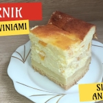 Sernik z brzoskwiniami...