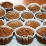 Kawowe muffiny z chałwą