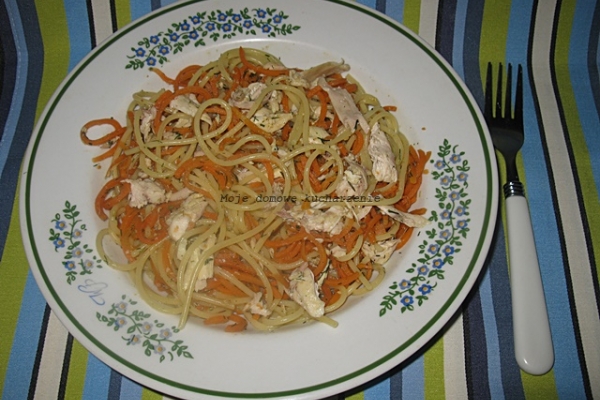Spaghetti makaronowo-marchewkowe 