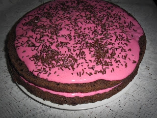 Ciasto z różową masą