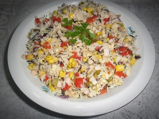 Sałatka  z ryżem
