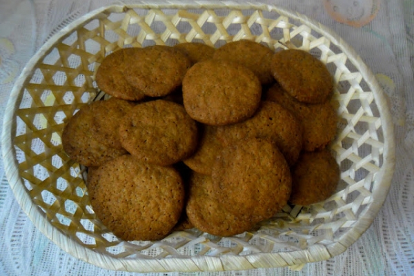Ciasteczka imbirowe z syropem klonowym