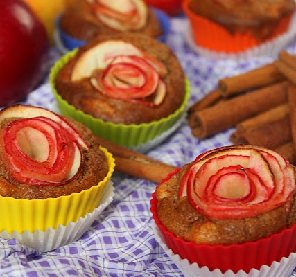 Muffiny Cynamonowo - Jabłkowe