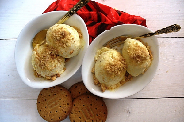 Lody Limonkowo - Ciasteczkowe