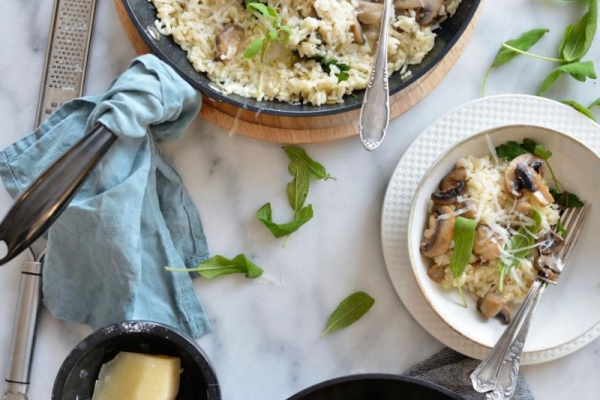 Risotto parmezanowe z szałwią. Test patelni z PEPCO
